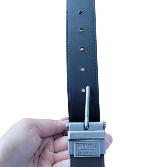 Levi Strauss Signature Genuine Leather Dark Brown Men's Sz 32 38533-2759 - Picture 5 of 5